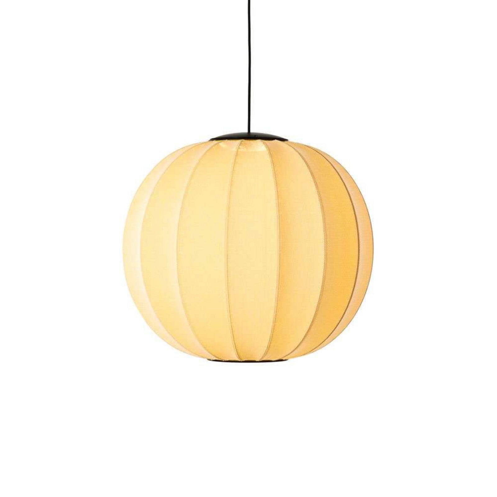 Knit-Wit 60 Round LED Pendel Sunrise Made By Hand - Soveværelse - Stof / tekstil billede