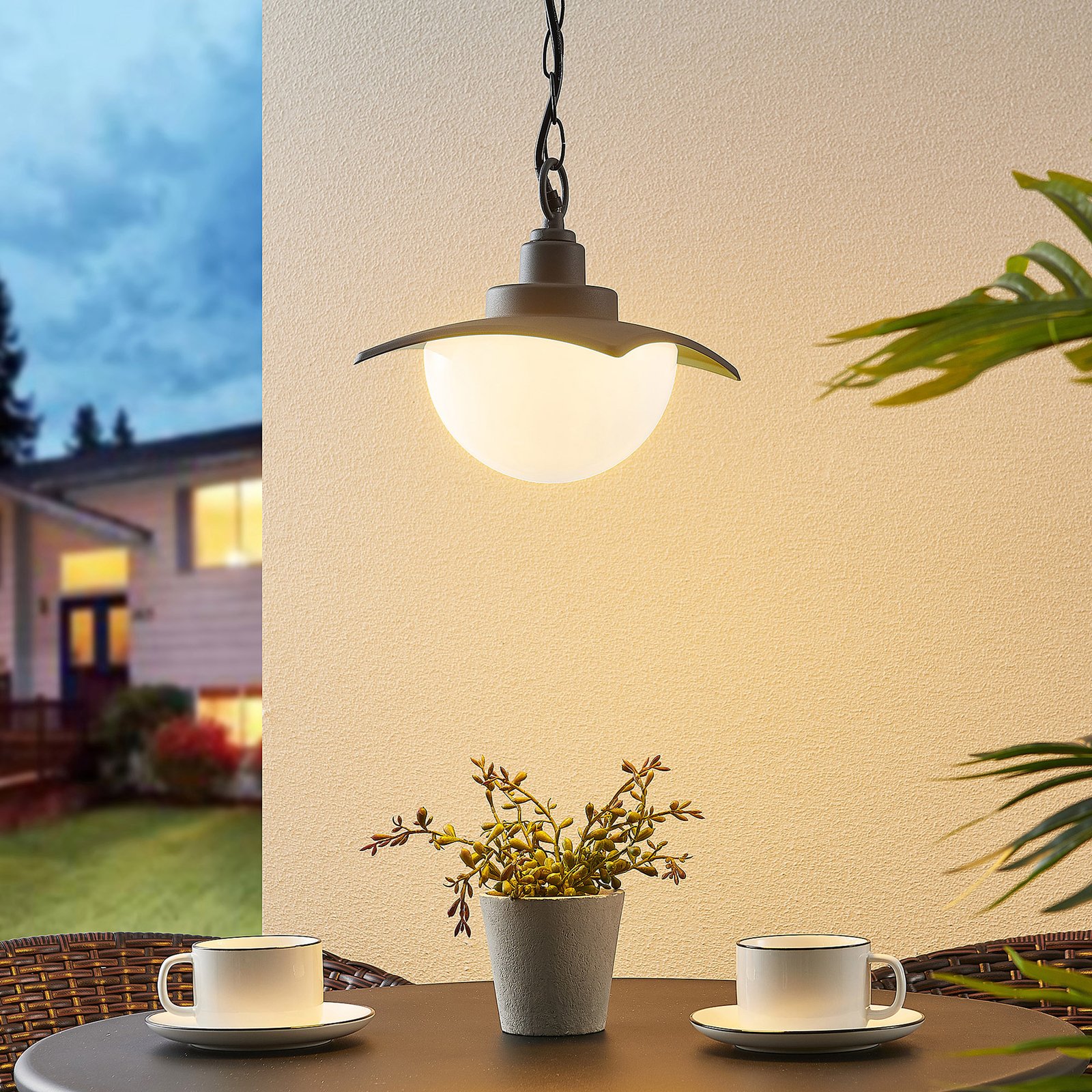 Elinda Suspension d'Extérieur Dark Grey - Lindby