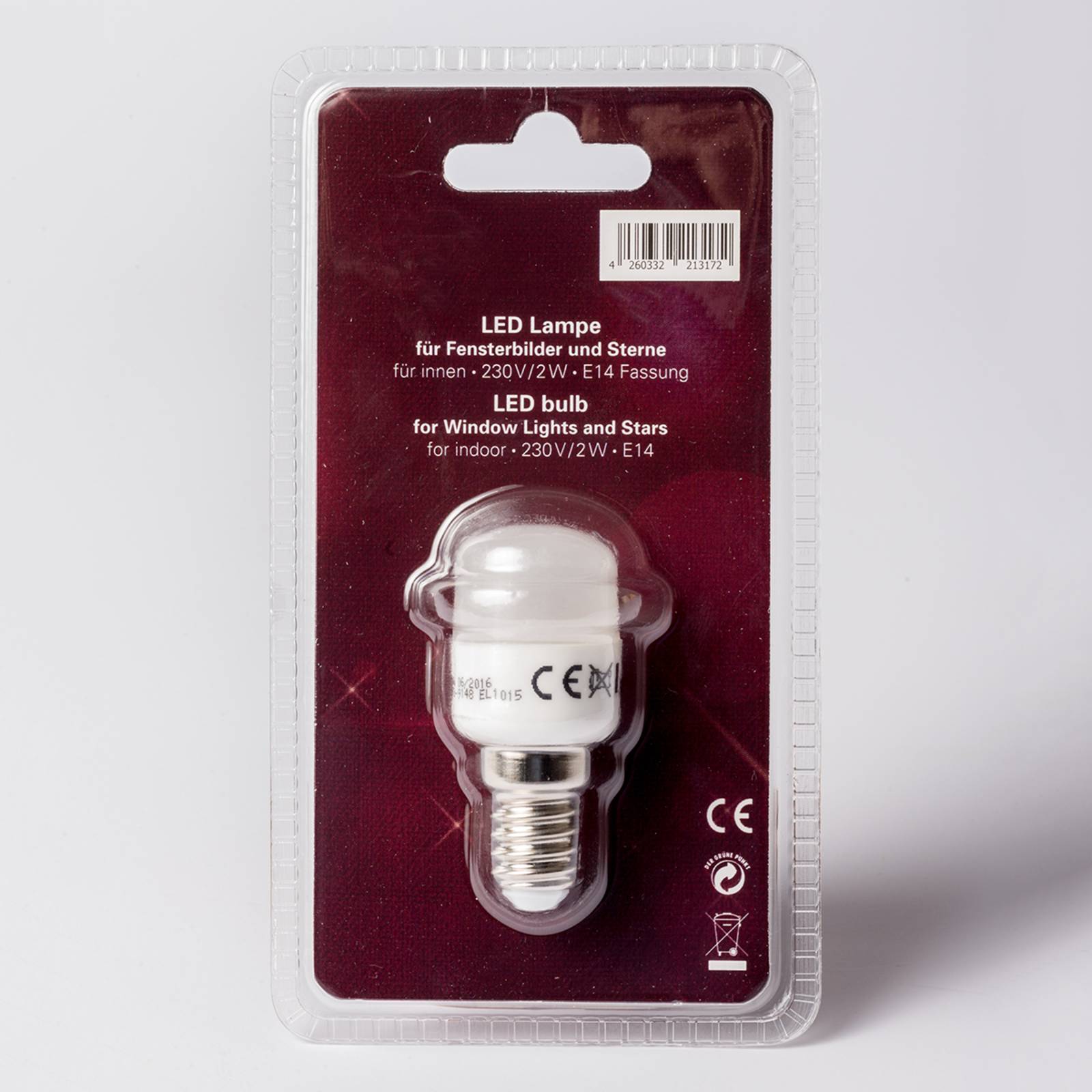 E14 2 W ampoule LED
