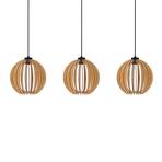 Clay 3 Lustră Pendul Black/Wood - Envostar