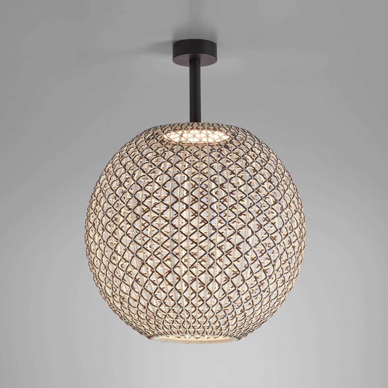 Bover Nans Sphere PF/80 utendørs LED-taklampe brun
