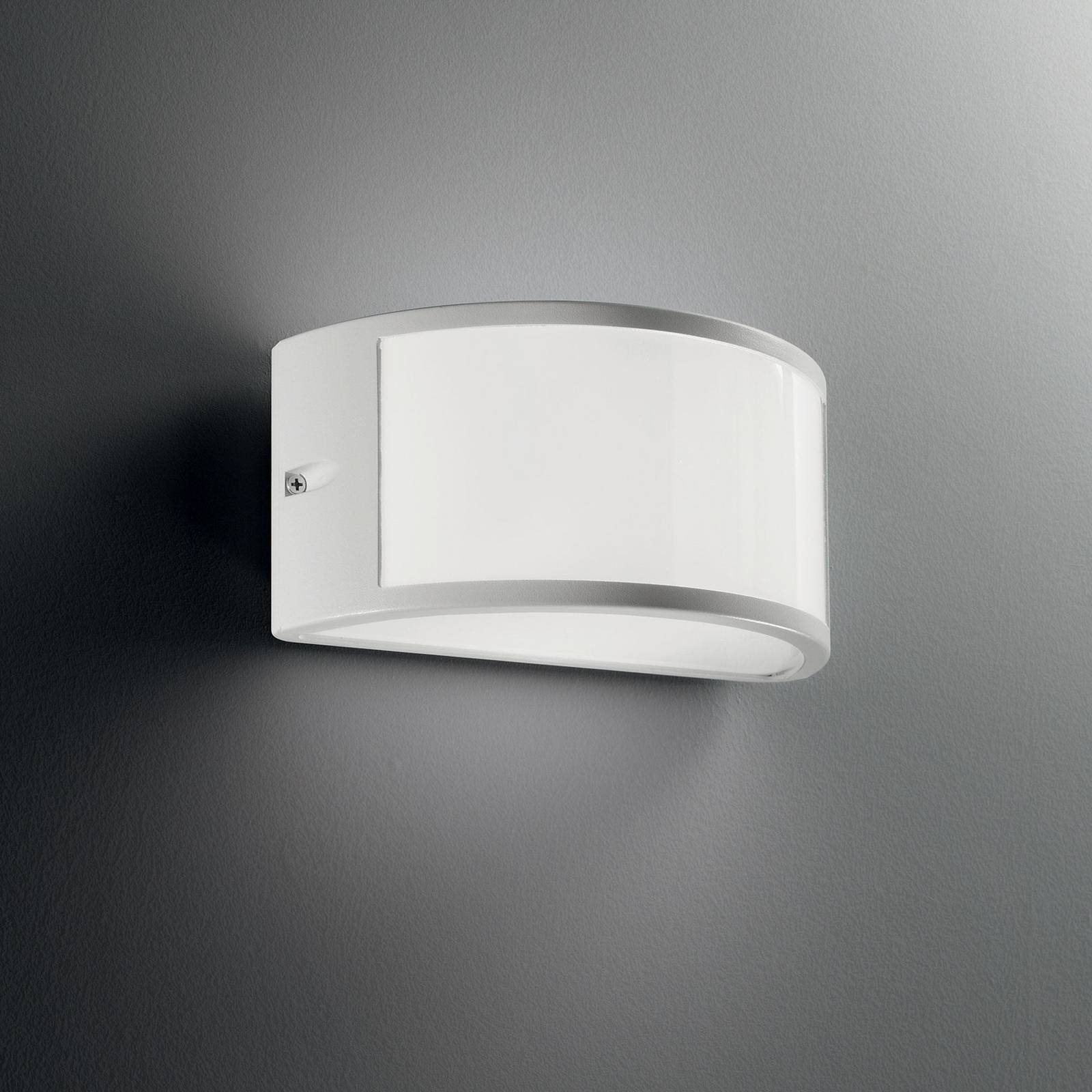 Ideal Lux Kinkiet zewnętrzny Rex 1, biały, aluminium, IP44, E27