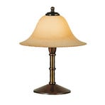 Menzel Anno 1900 table lamp, Scavo smoked glass