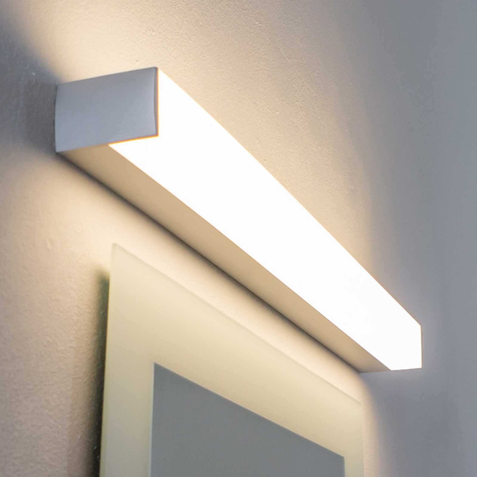 Pamalux LED wall light Seno for mirror in bathroom 113.6cm, for Bathroom, metal, plastic, 24 W, energy efficiency: A, L: 113.6 cm, W: 3.8 cm
