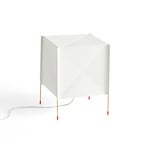 Paper Cube table lamp, white, UK plug, 31 cm, wood - HAY