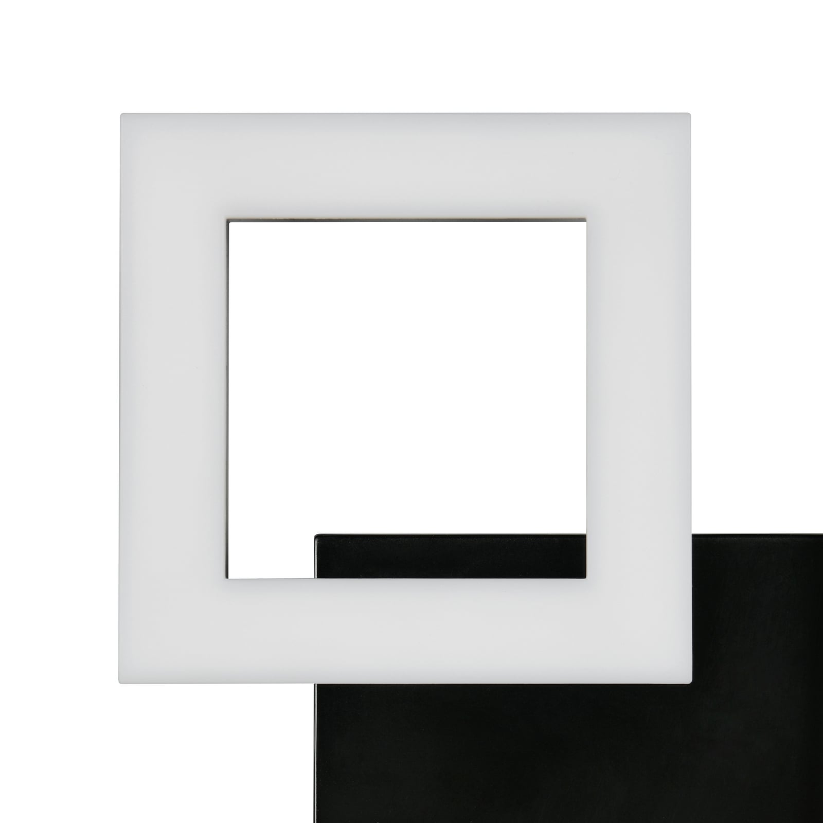 Plafoniera LED Cemi, angolare, nera, in plastica, 4.000 K Plafoniera LED Cemi, angolare, nera, in plastica, 4.000 K
