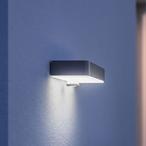 STEINEL XSolar SOL-O LED-Wandlampe Sensor silber