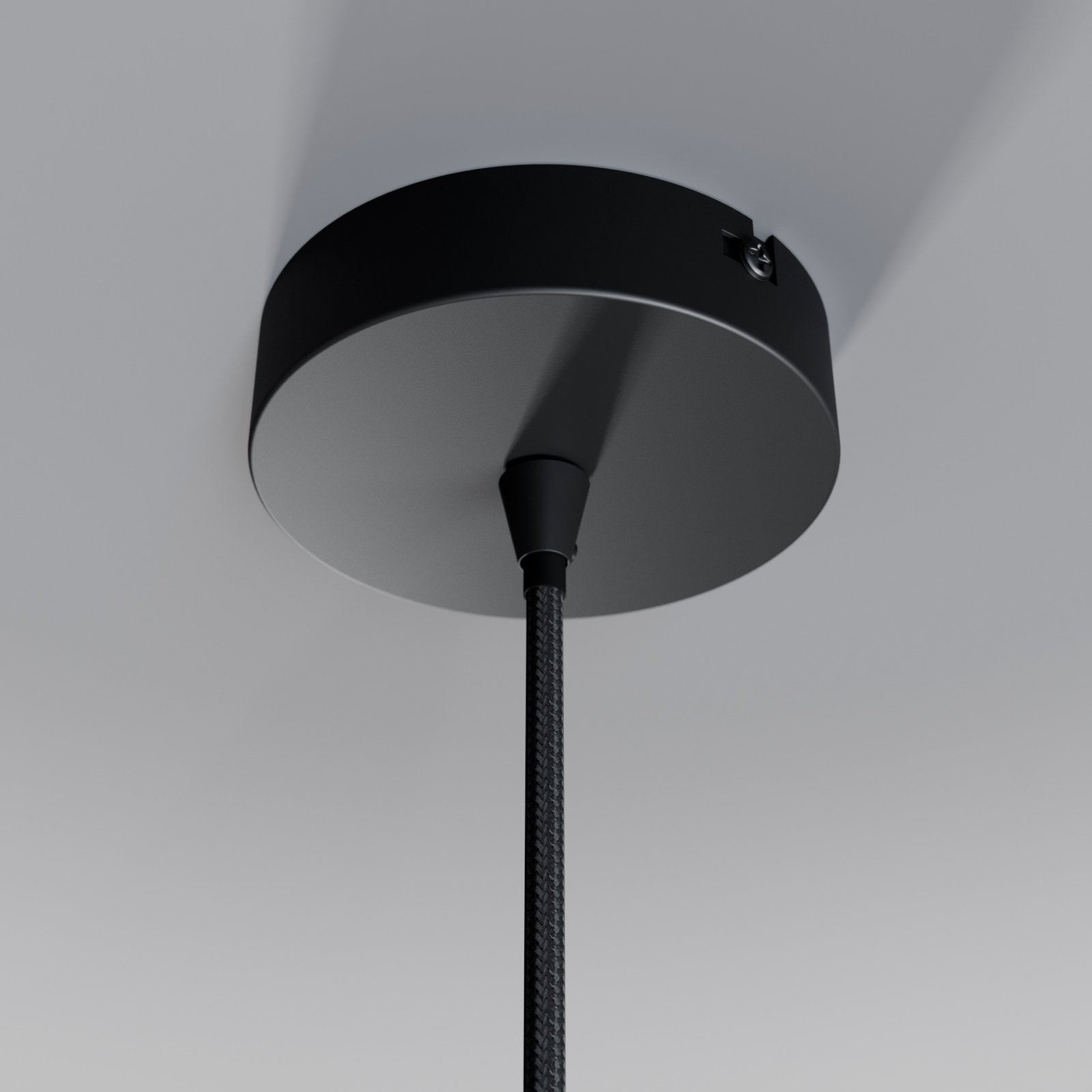 Kourtney Závěsná Lampa Black/Smoke - Lindby