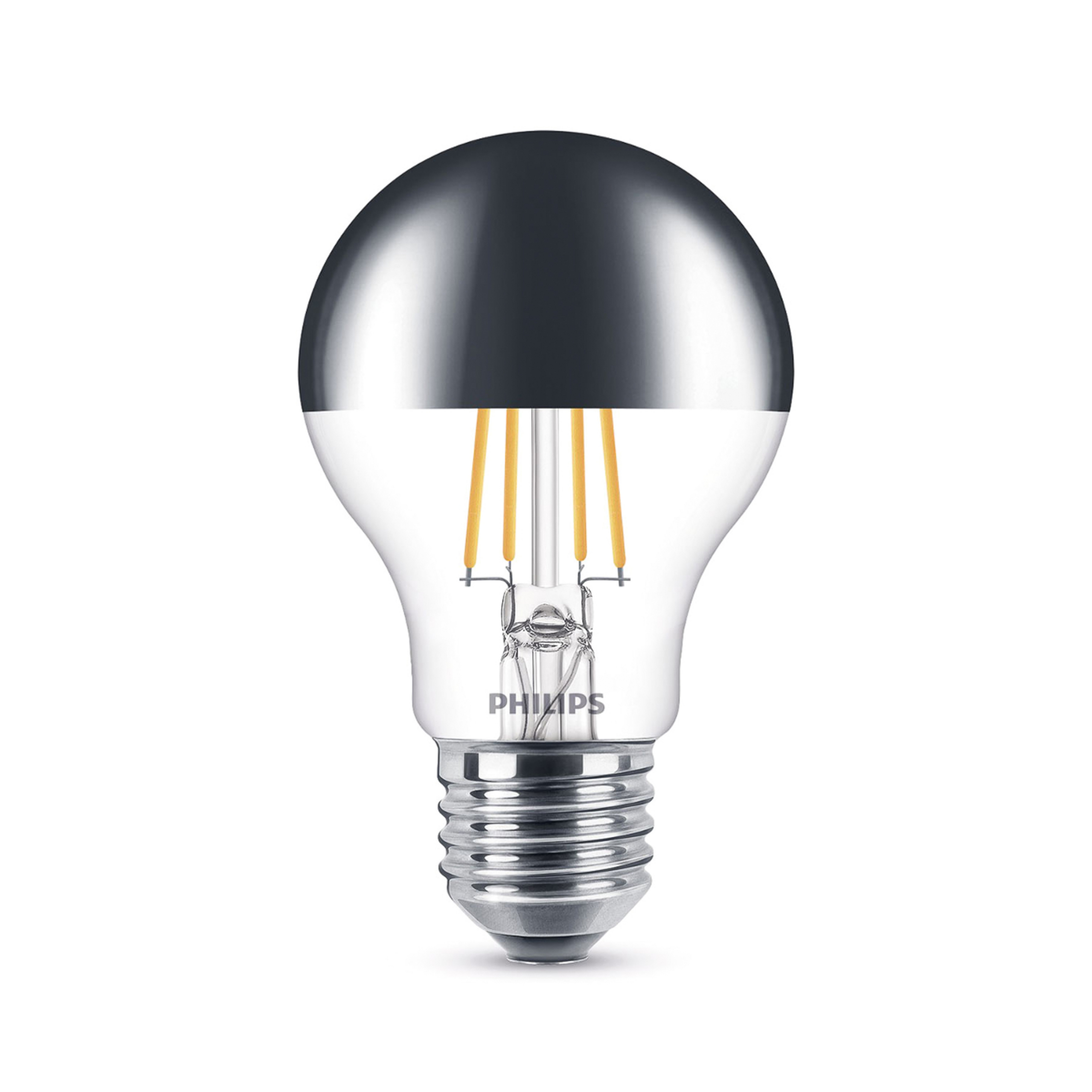 Leuchtmittel LED 7,2W Filament Kopfverspiegelt (650lm) E27 - Philips