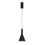 LED-Hängeleuchte LORA I, schwarz, Ø 15 cm, dimmbar, 40°, CCT