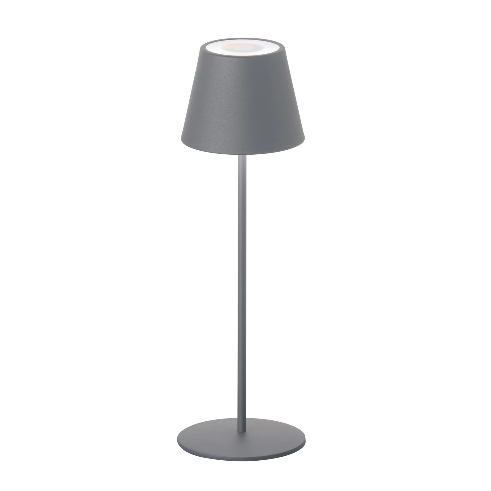 Candeeiro de mesa de exterior Cosenza LED com bateria recarregável RGBW