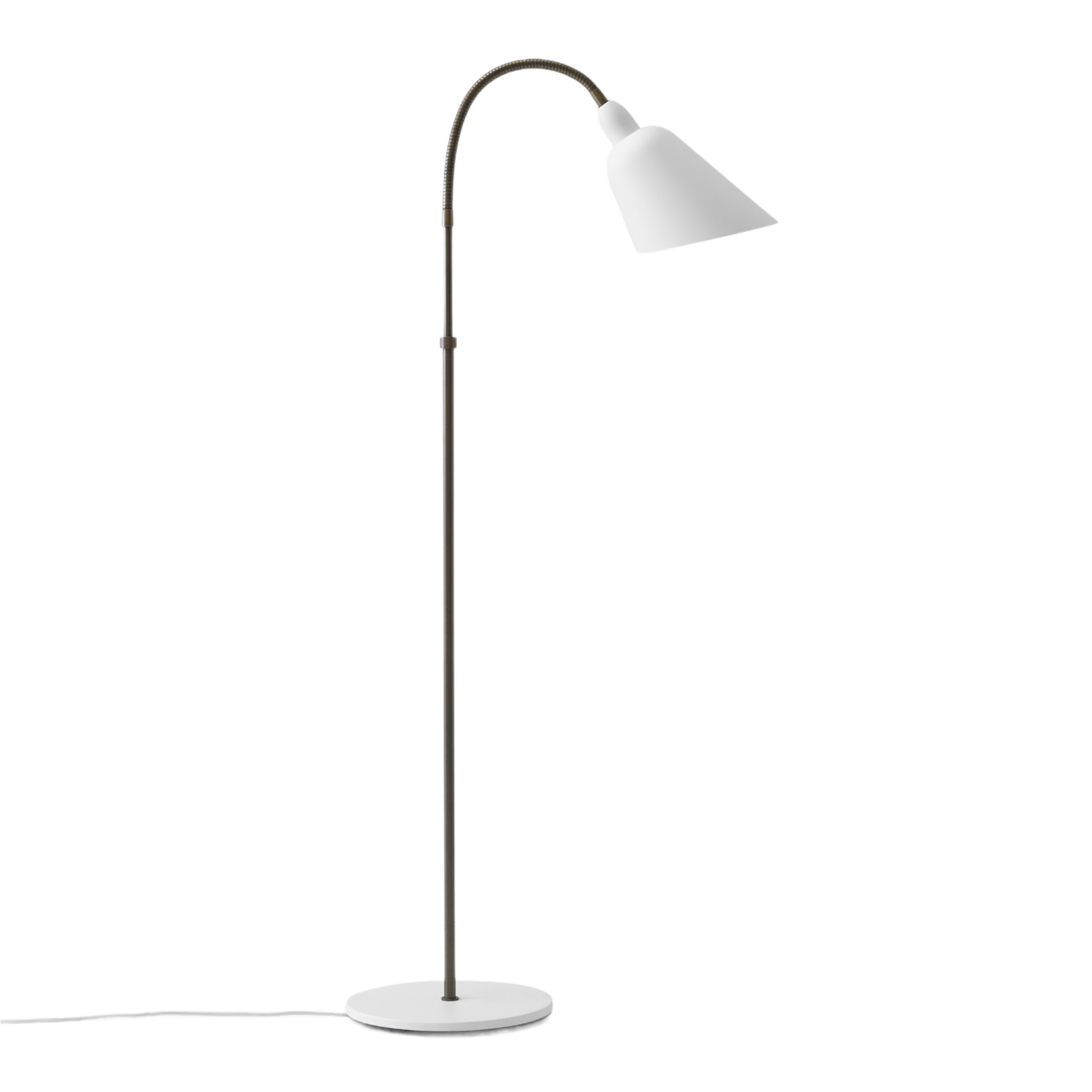Bellevue AJ7 vloerlamp wit/gebruniteerd - &Tradition