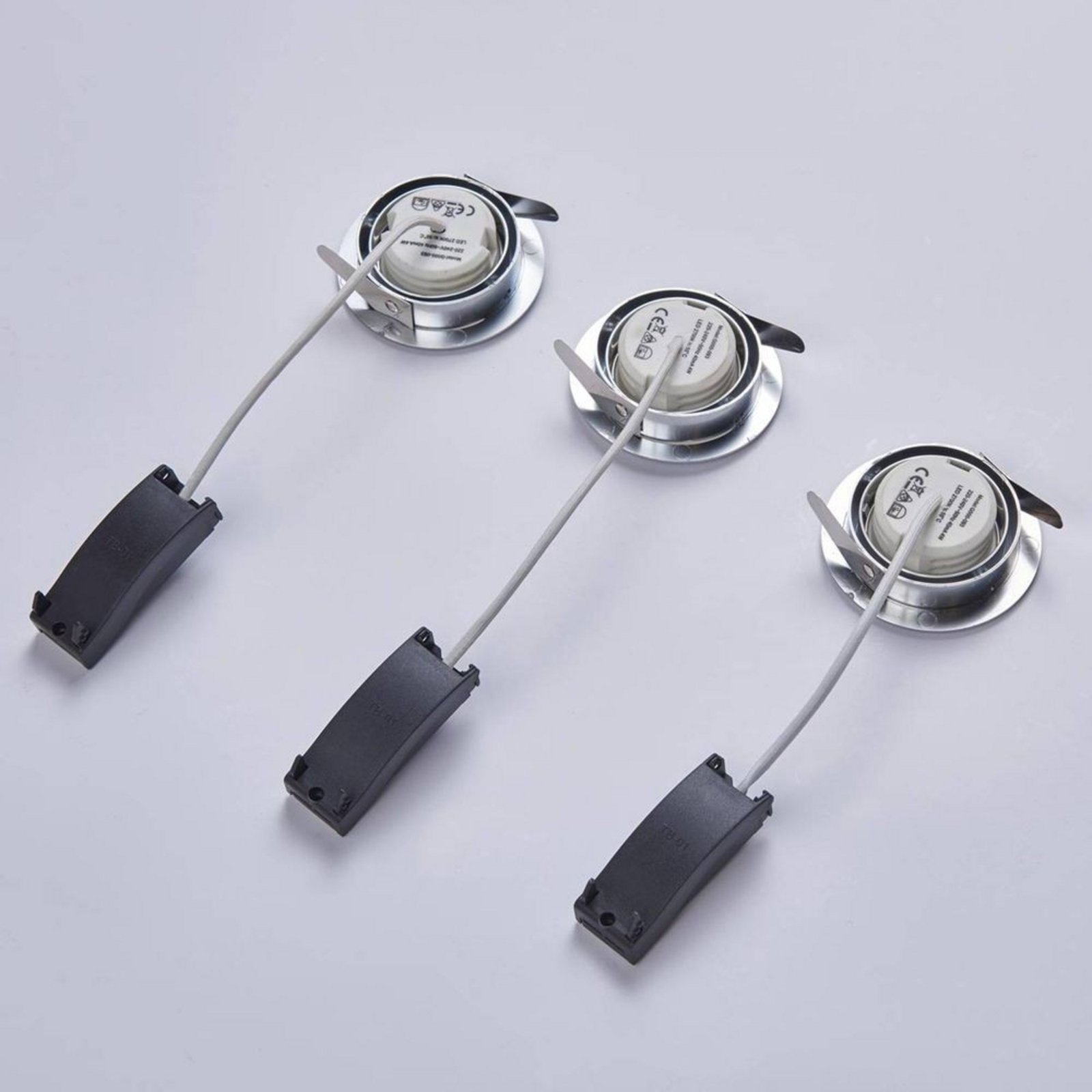 Andrej Round LED Spotul Încastrat 3 pcs. Chrome - Lindby