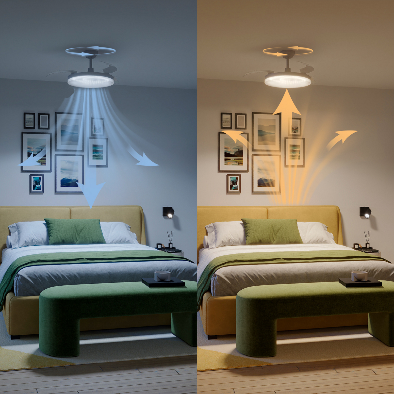 Philips Solr LED stropni ventilator, bijeli, DC, tih, CCT Philips Solr LED stropni ventilator, bijeli, DC, tih, CCT