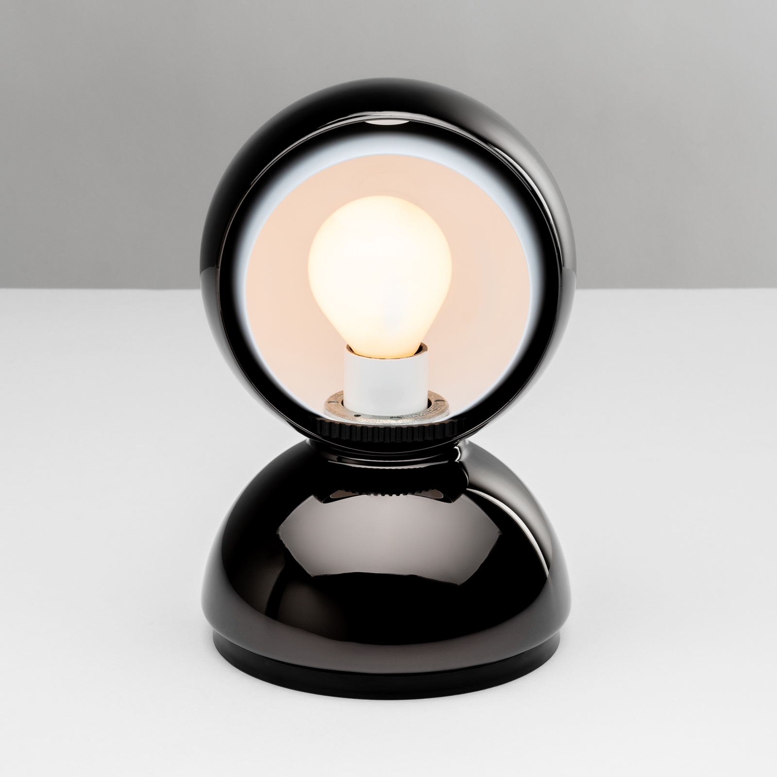 Stolna lampa Artemide Eclisse, sjajna crna