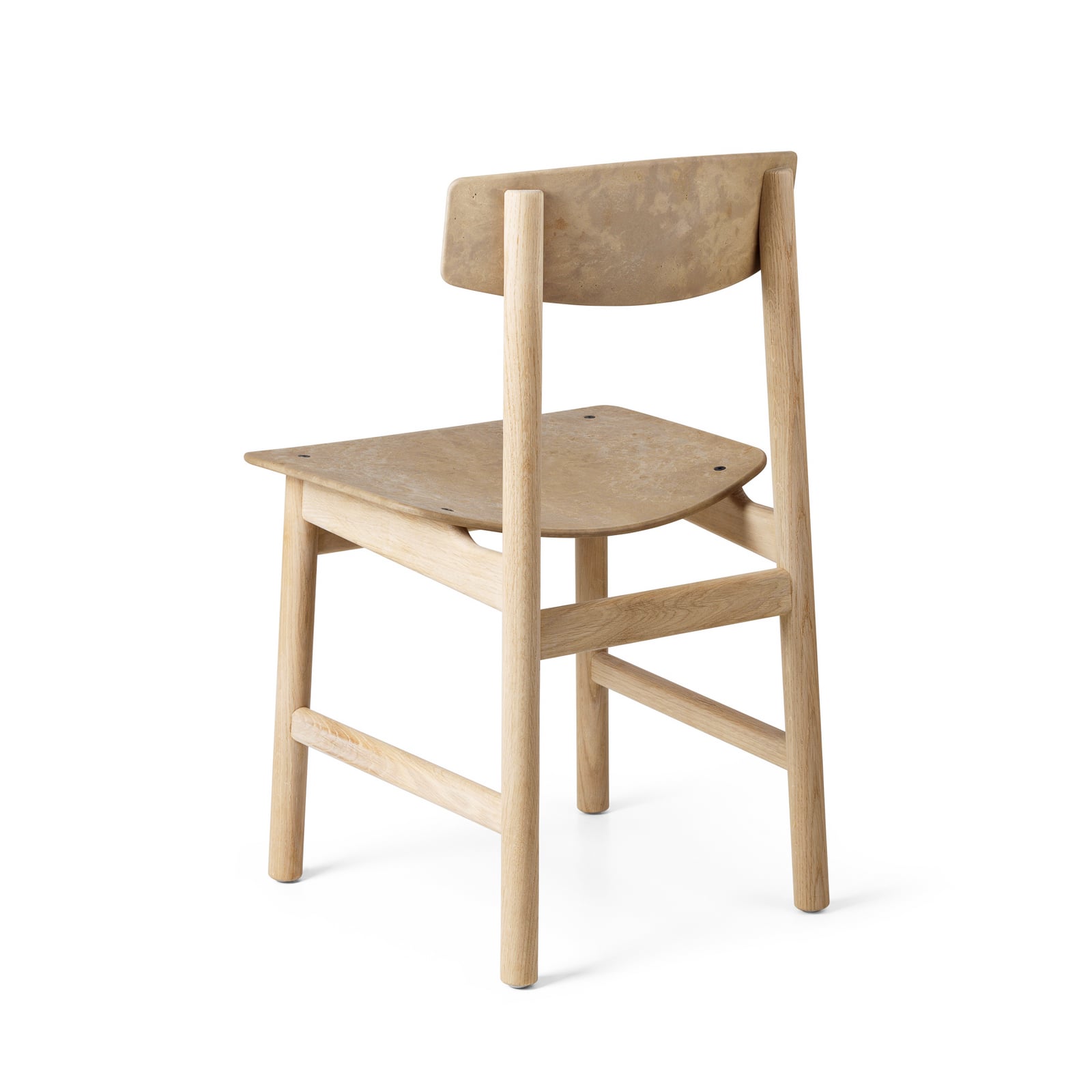 Chaise Conscious 3162, noire, hêtre, hauteur 78,5 cm - Mater