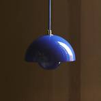 &Tradición lámpara colgante Flowerpot VP10, Ø 16 cm, azul cobalto