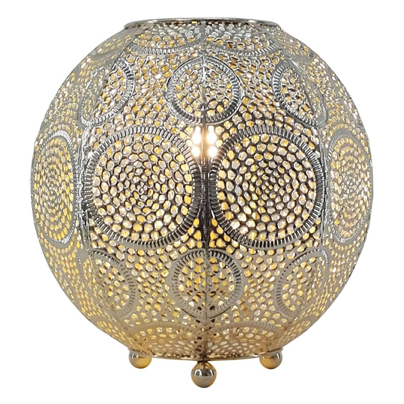 Asztali lámpa Stampa, gömb alakú, magassága 22 cm