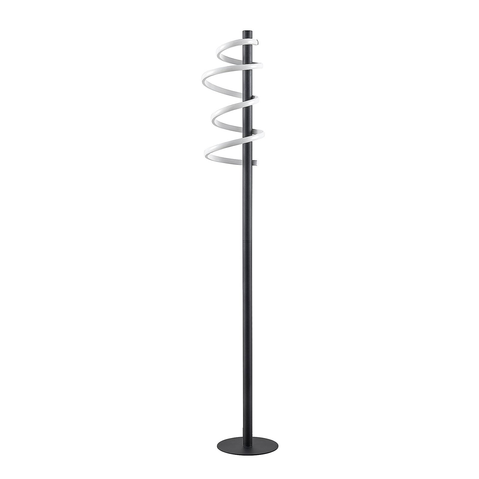 Lucande LED Floor Lamp - Living / Dining Room - dimmable - Modern - Black