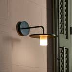 Montoya LED outdoor wall light, downlight, green