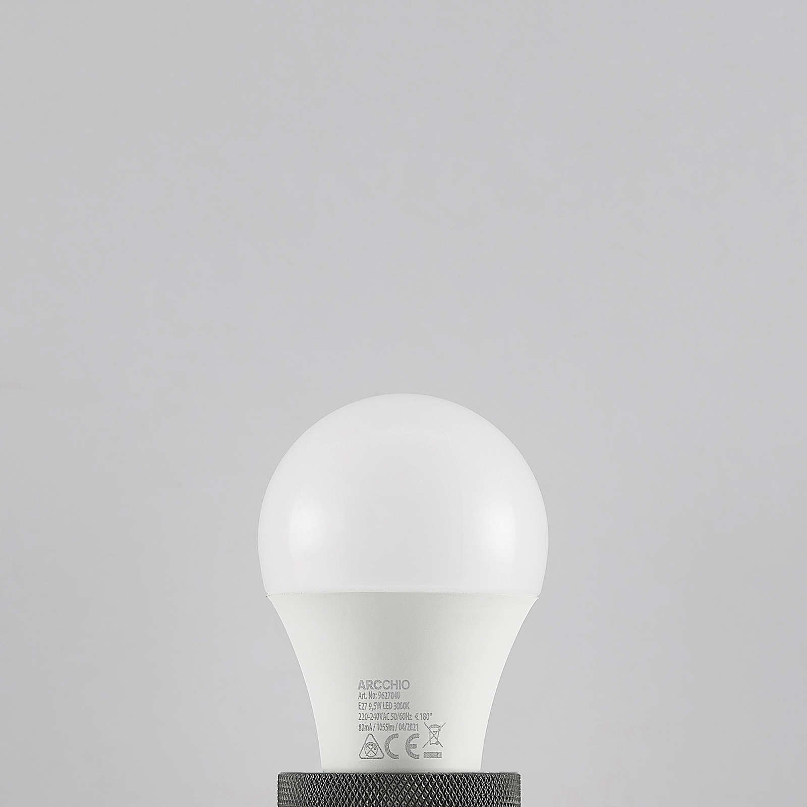 LED bulb E27 A60 9.5 W 3,000 K opal 10-pack