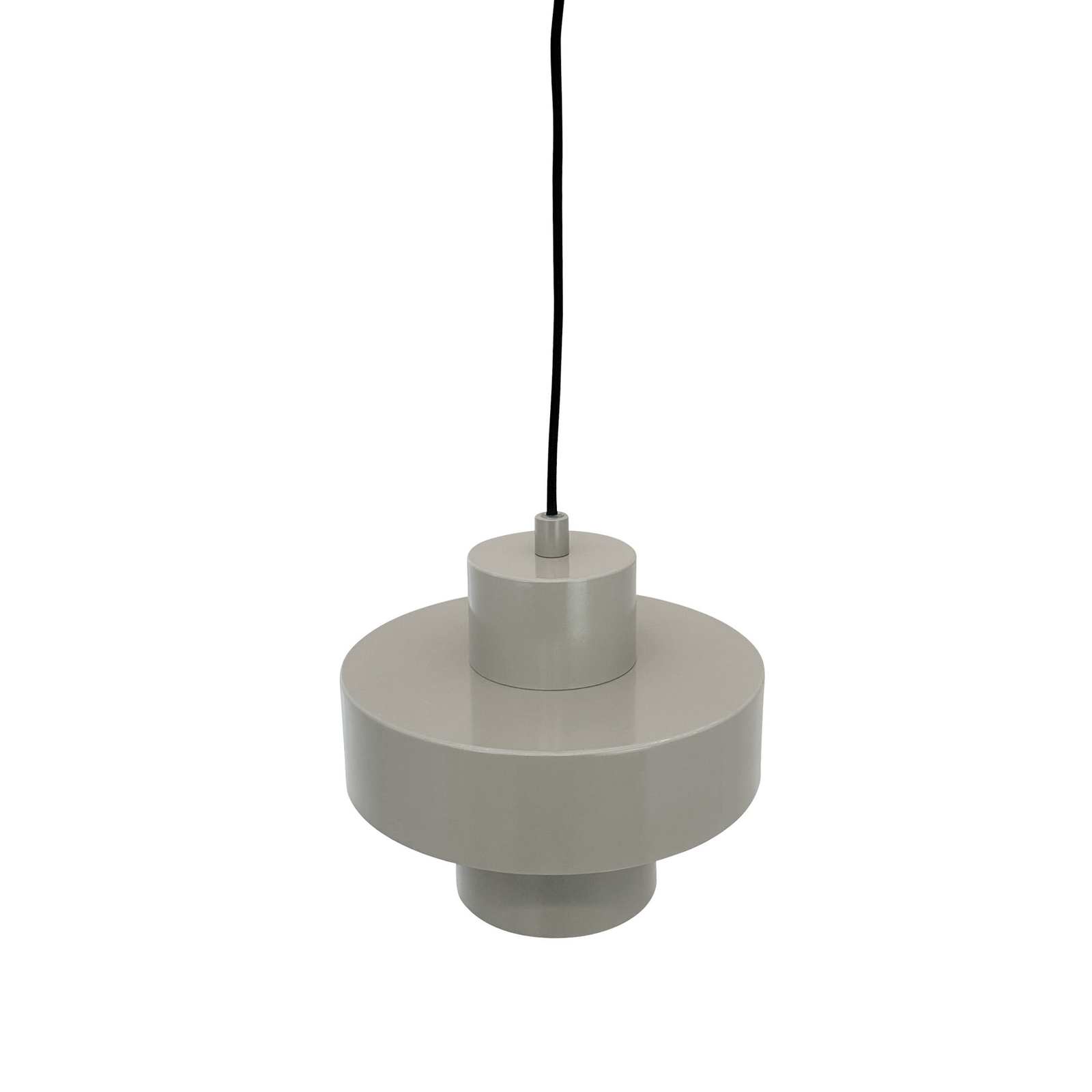 Dyberg Larsen hanging light Stoke, grey, Ø 20 cm, metal