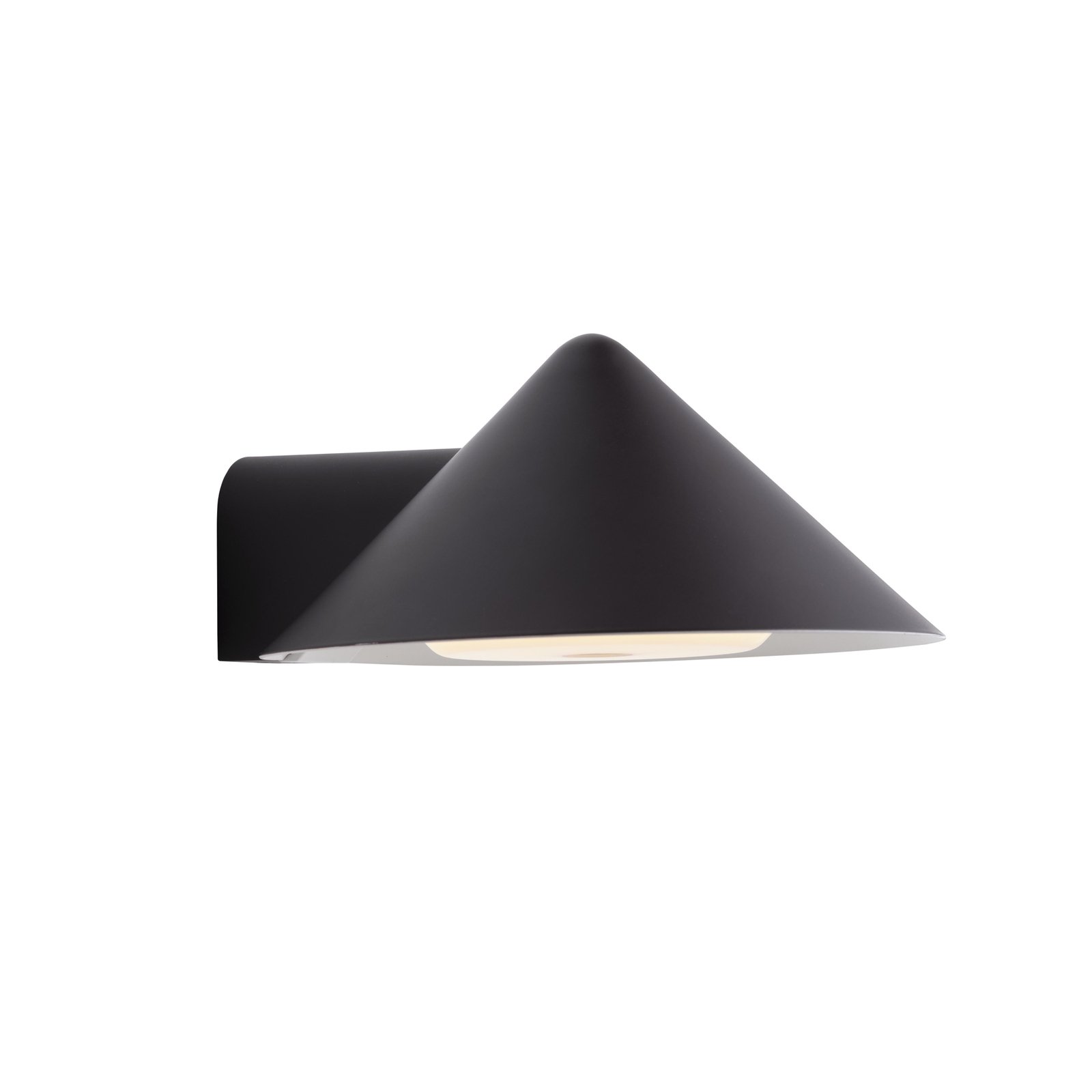 FRANDSEN LED wall lamp Grasp, black, width 15 cm, metal