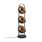 Muriel 3 Floor Lamp Black/Gold - Lindby