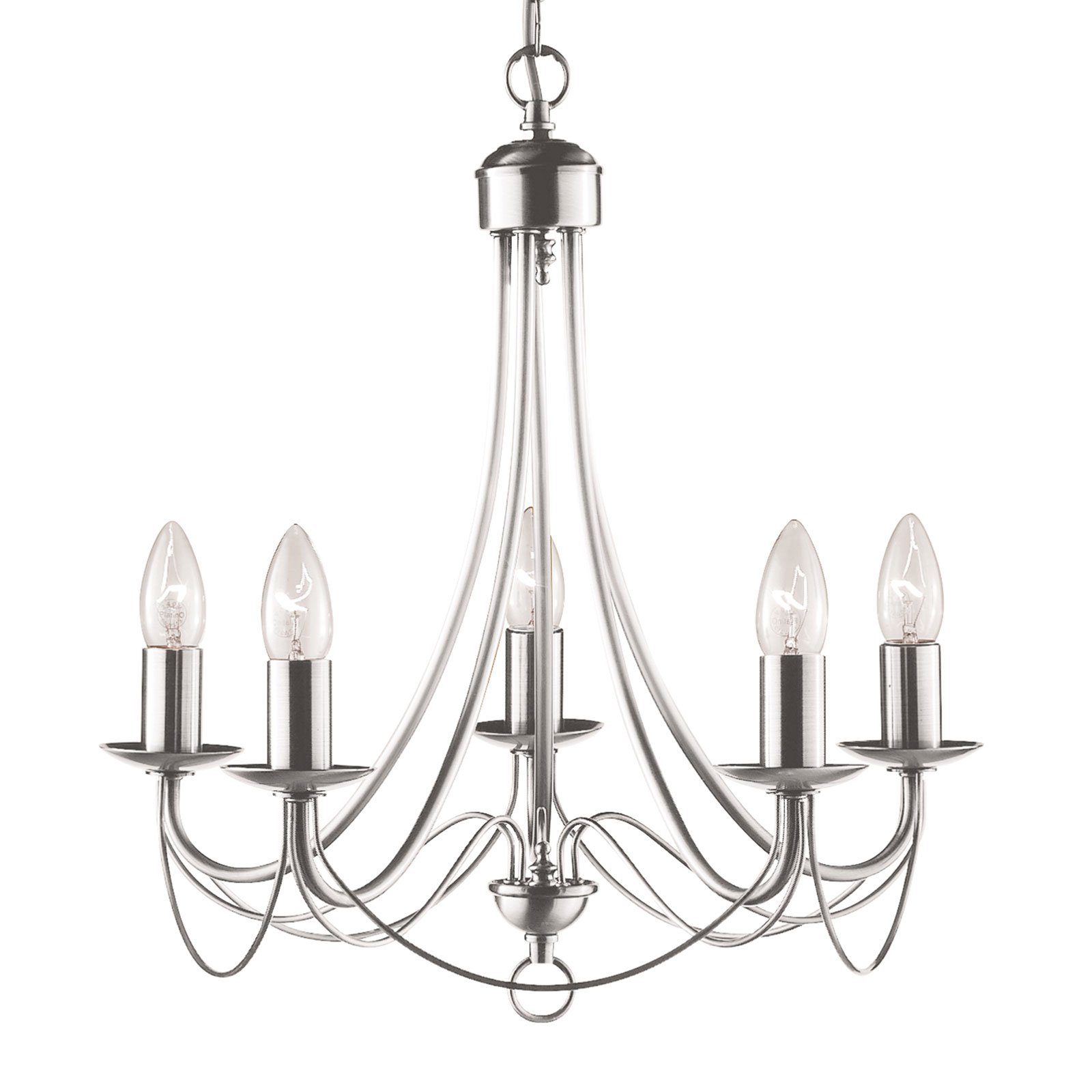 Kronleuchter Maypole satin silber
