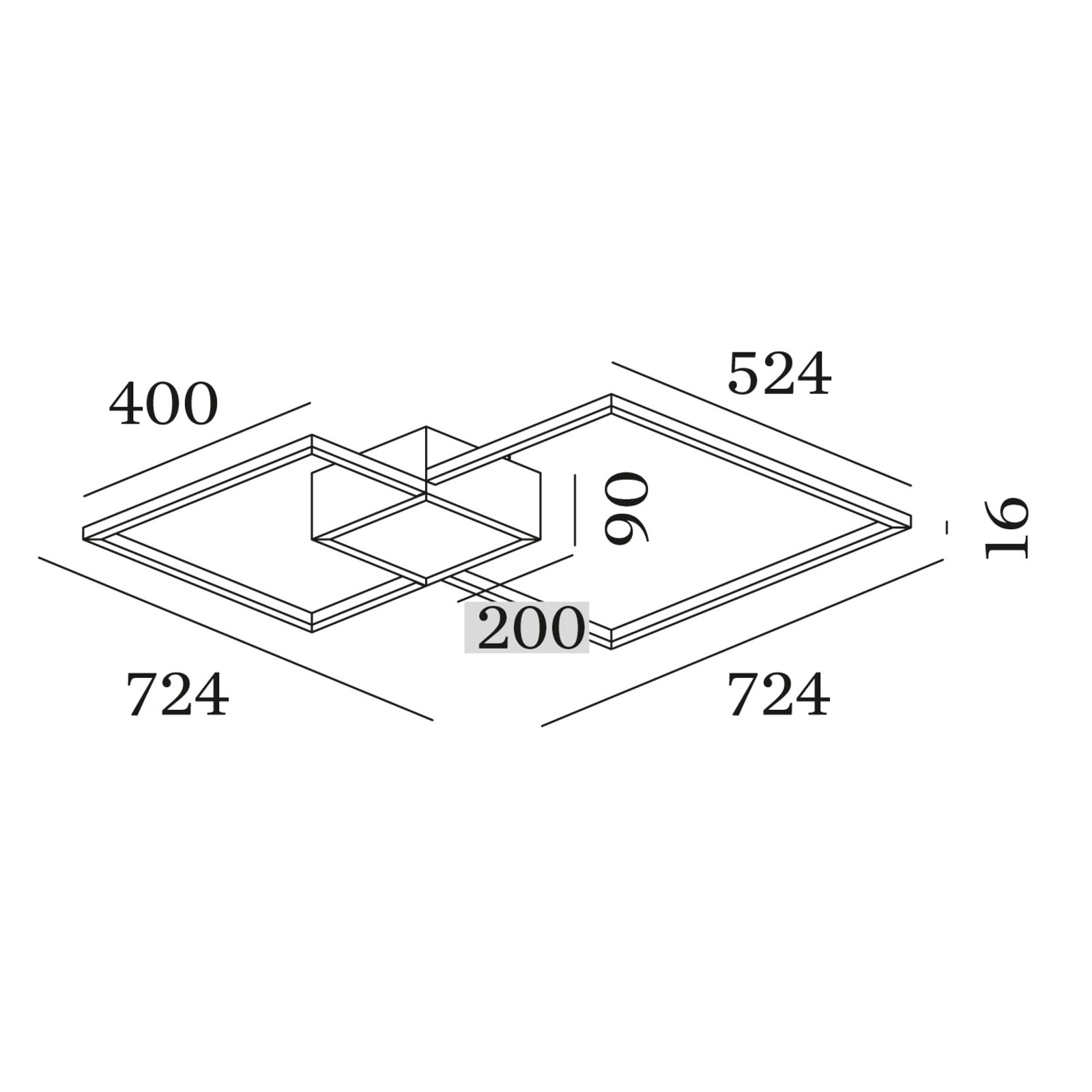 WEVER & DUCRÉ Venn 2.0 lubų 47W 2700K balta