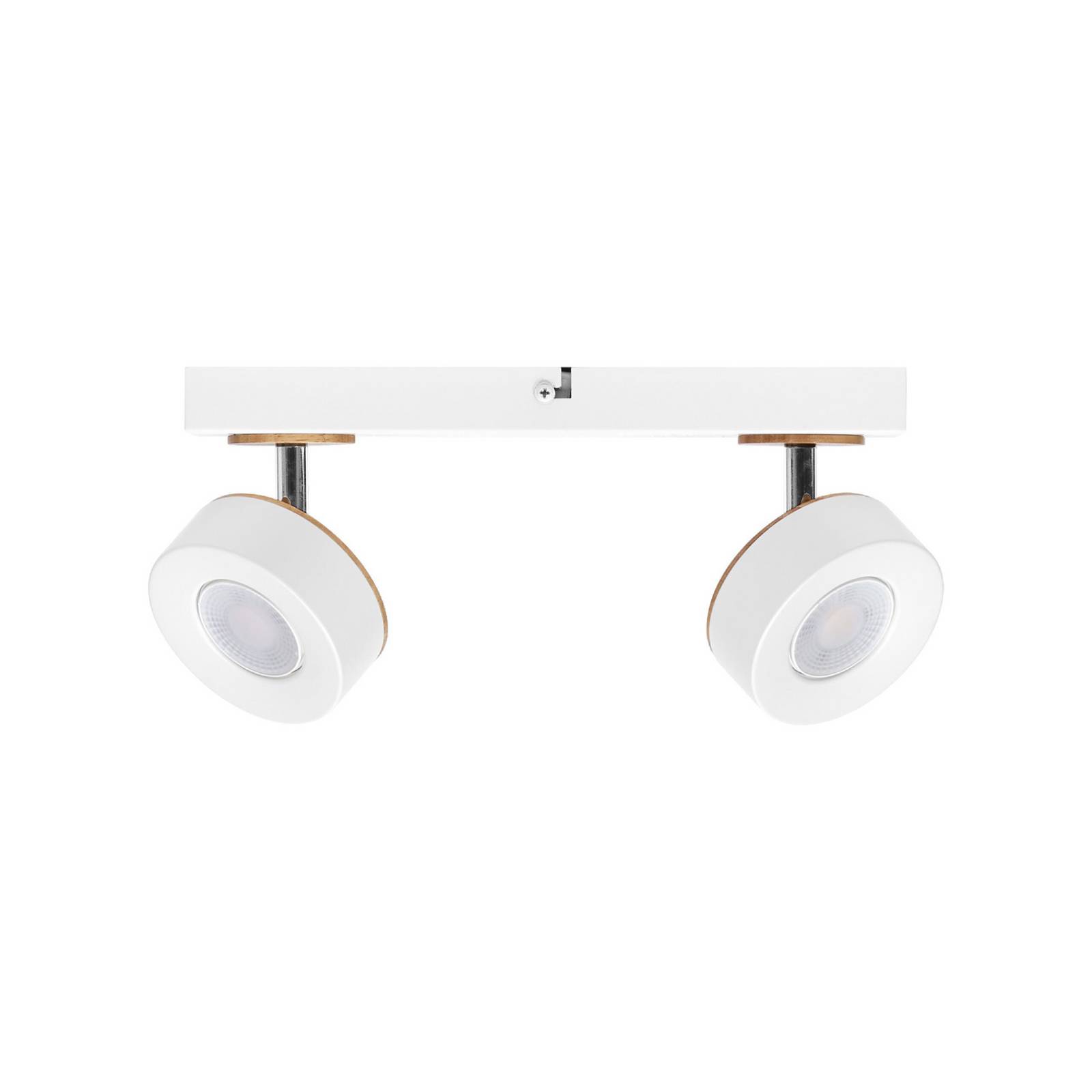 OSRAM LED-Deckenstrahler PLUTO, weiß, 2 Spots Metall 3.000 K