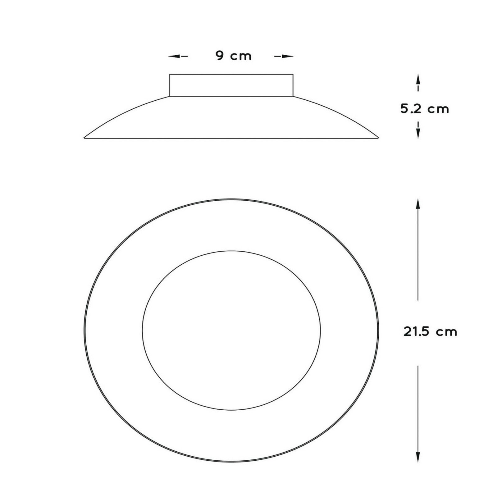 Lucide Plafonieră cu LED Foskal în alb Ø 215 cm - Camera de zi / sufragerie - modern - Metal