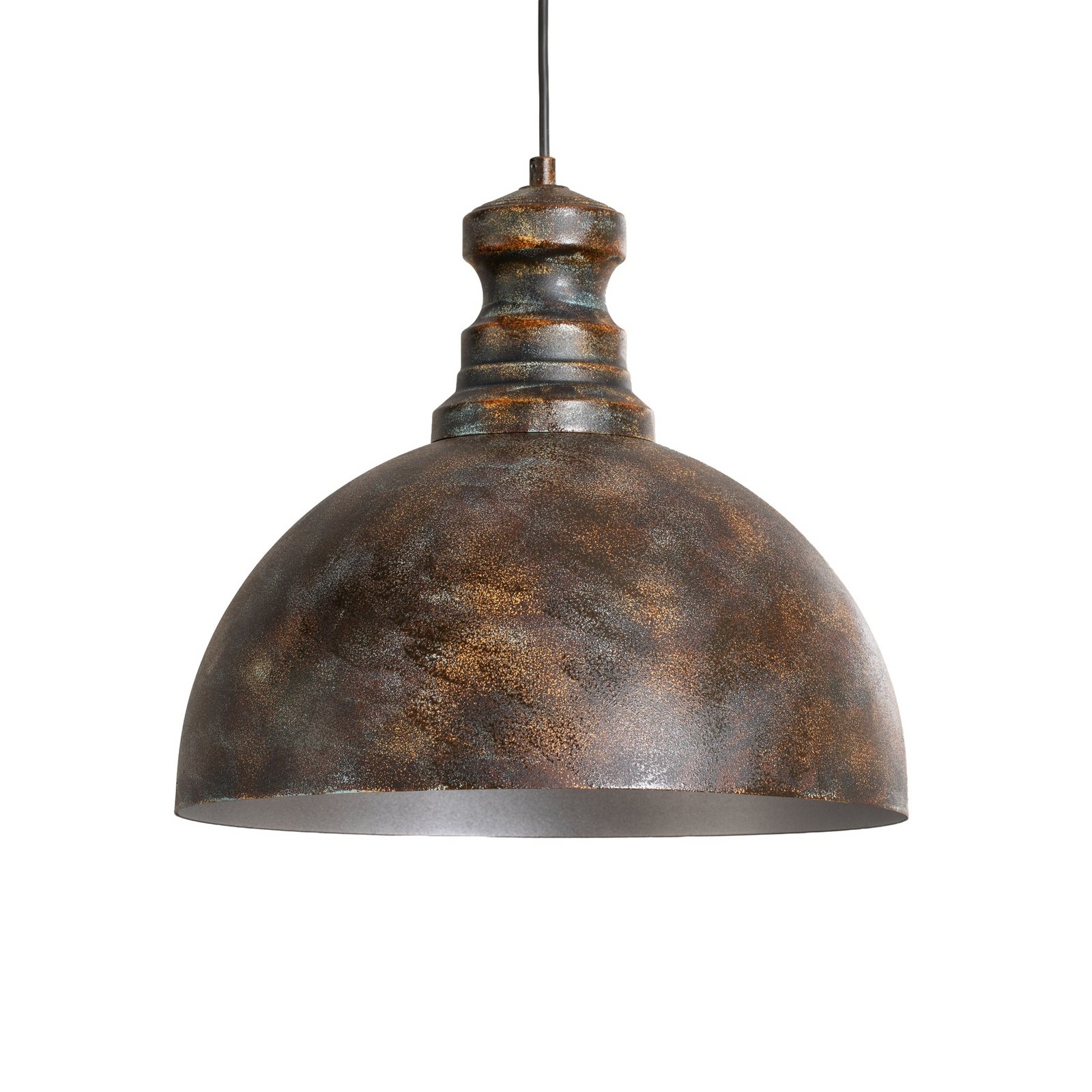 Candeeiro suspenso Saglam, 1 lâmpada, latão antigo, metal, Ø 40 cm