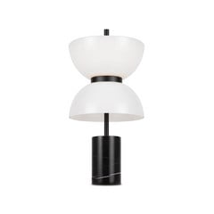 Maytoni LED-pöytävalaisin Kyoto, musta, korkeus 46 cm, marmori
