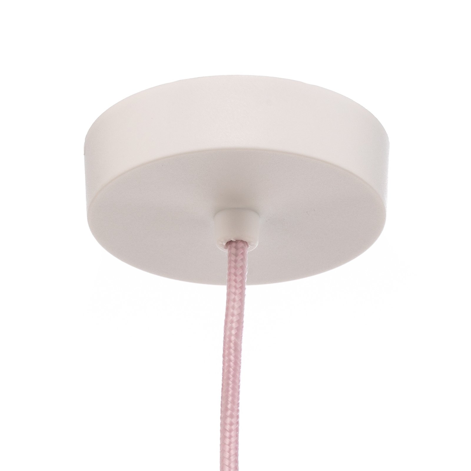 Hanglamp Rosabelle, kegelvormig, roze, 1-lamp