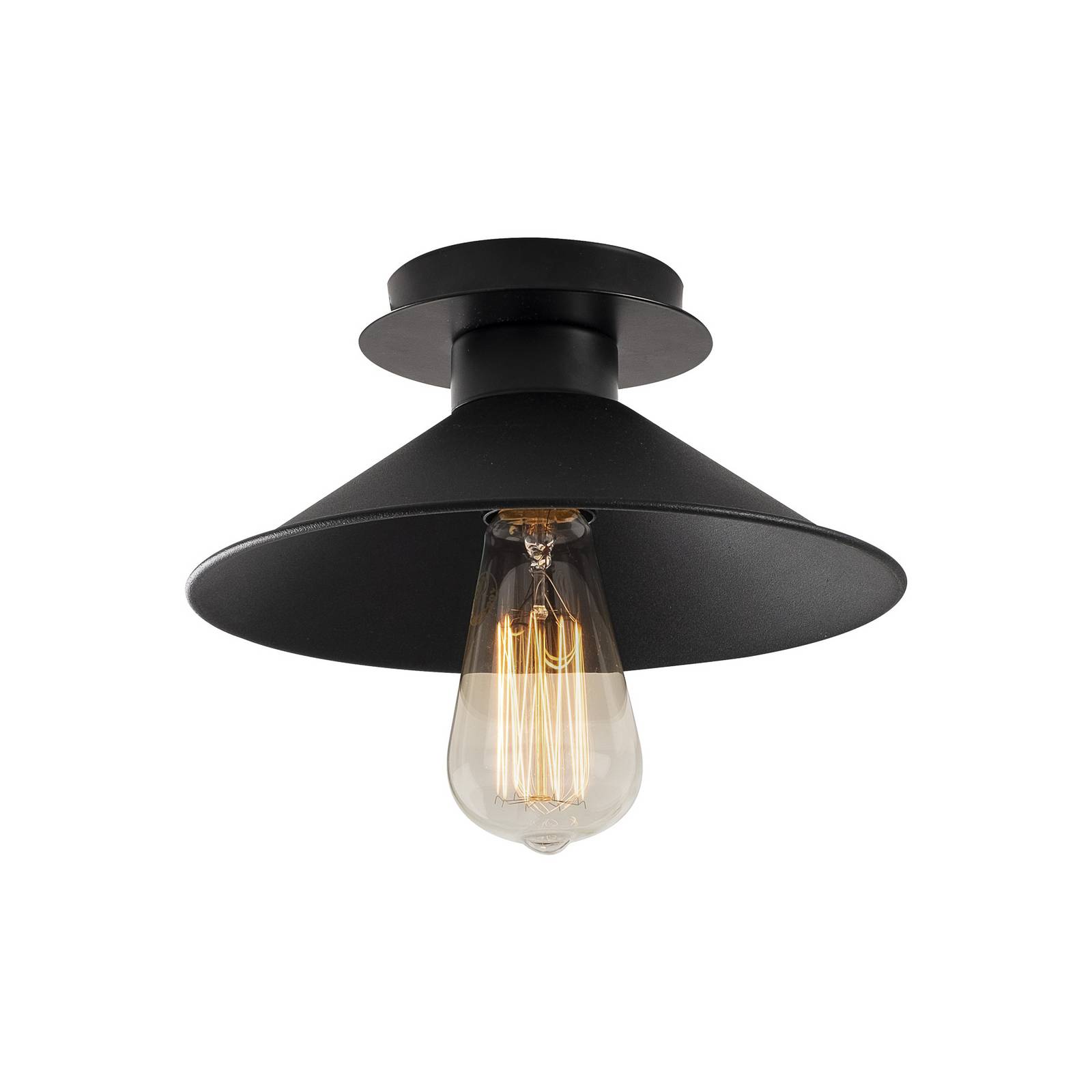 Deckenleuchte Berceste N-659 1-flg. Ø24cm schwarz