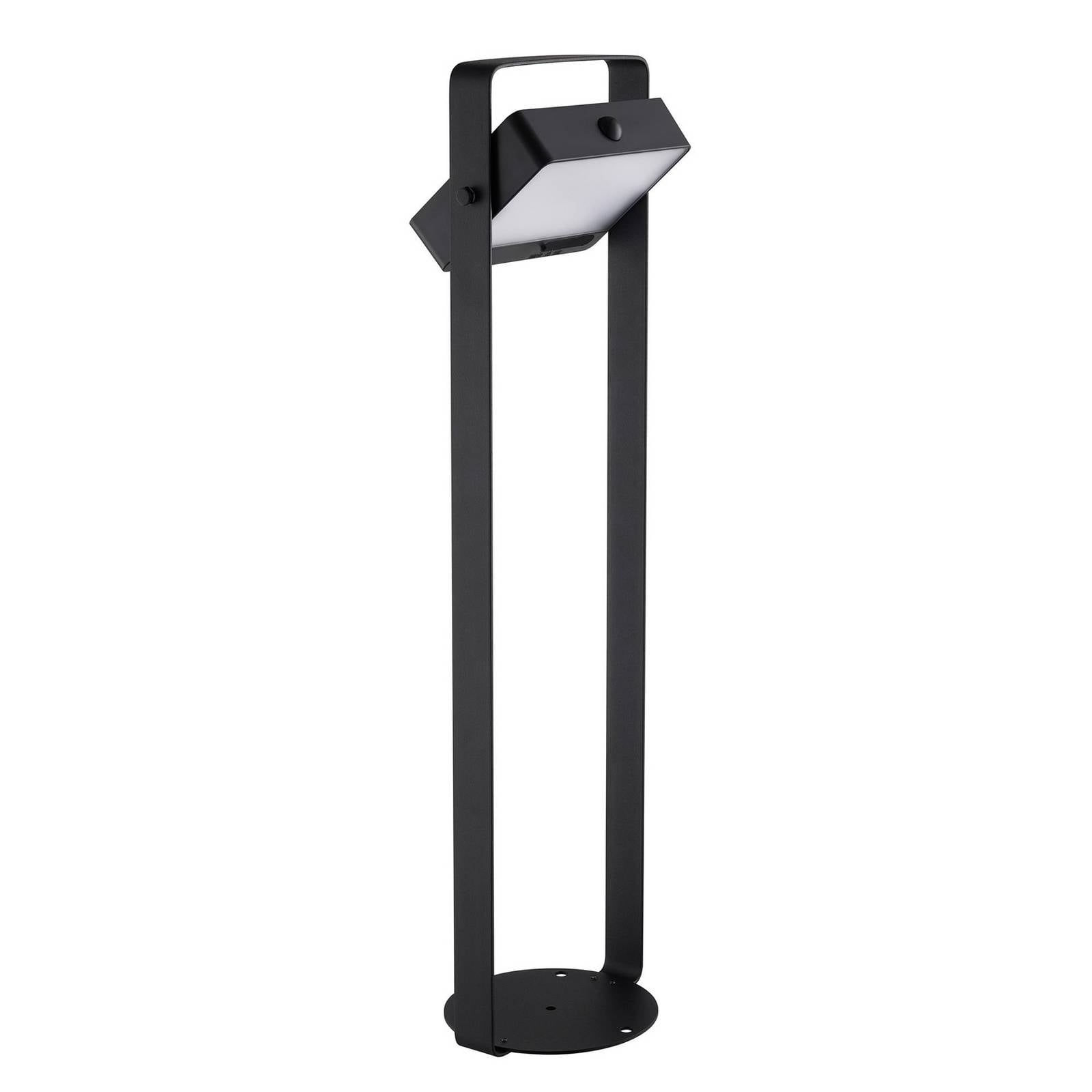 Solar-LED-Wegeleuchte Saulio, schwarz, Aluminium, IP44