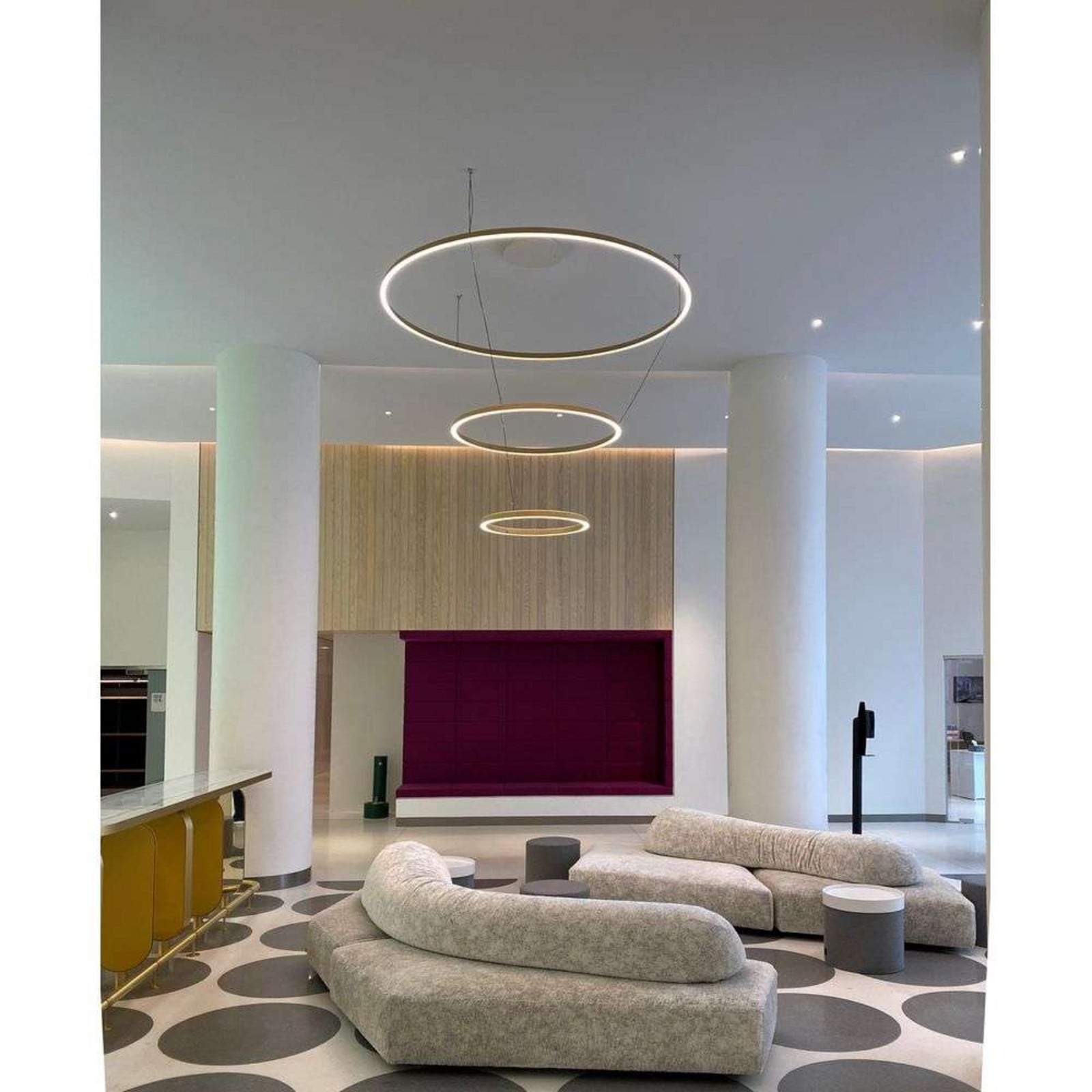 Compendium Circle LED Pendel Ø200 Brass Luceplan - Spisestue - Aluminium - Ring