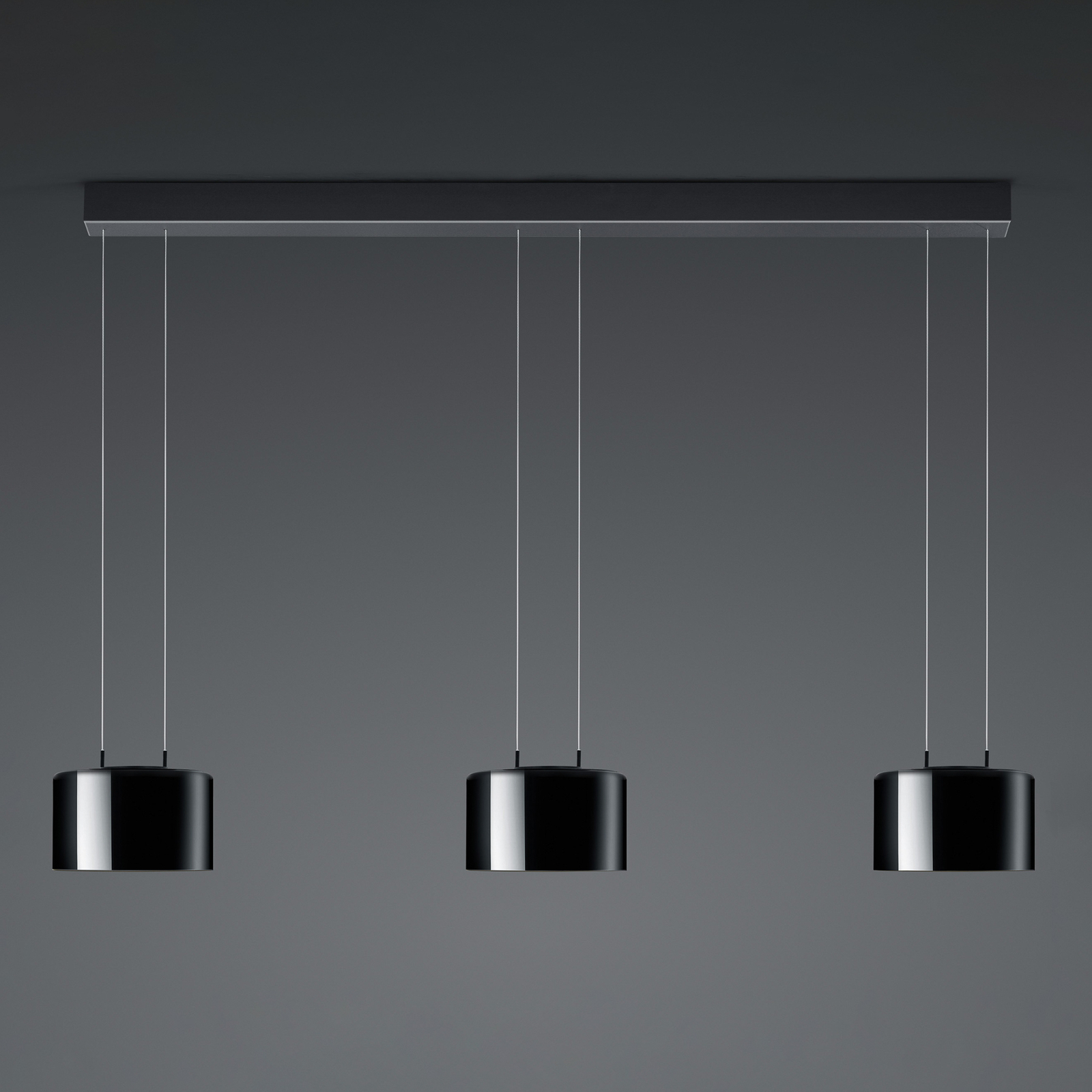 BANKAMP Luce elevata Grand 3 lk, sort/guld indre
