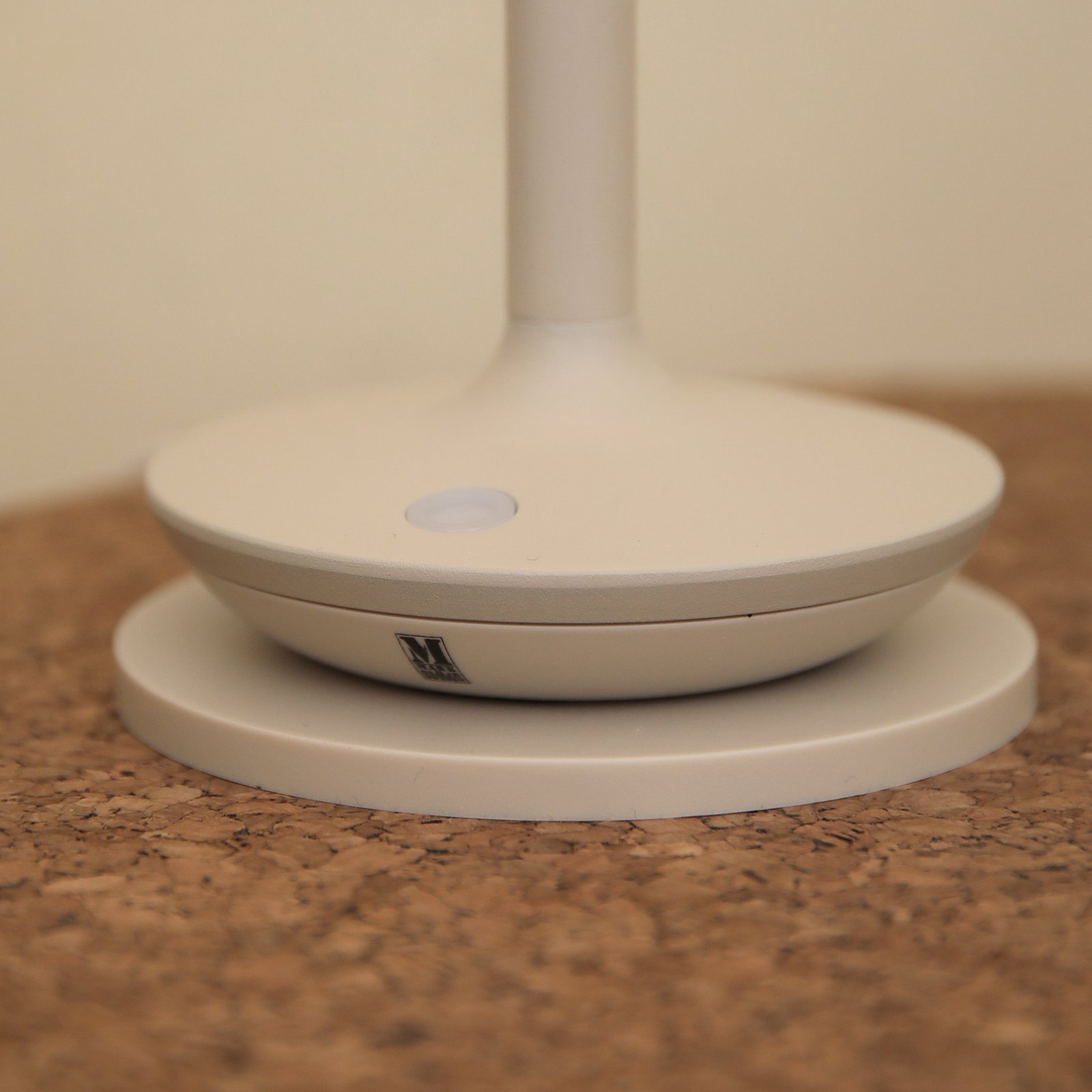 Stolová LED lampa Petit, greige, hliník, IP44