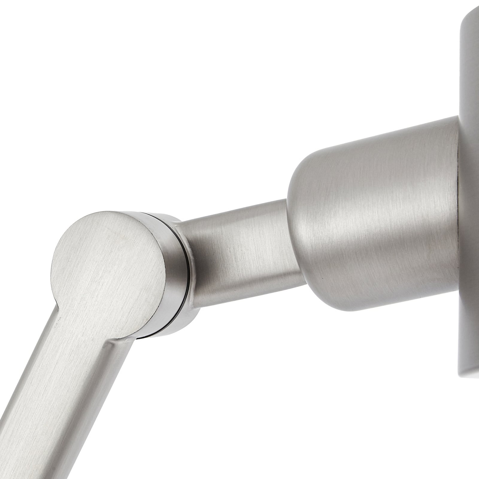 Lucande Silka floor lamp, 173 cm, satin nickel, adjustable Lucande Silka floor lamp, 173 cm, satin nickel, adjustable