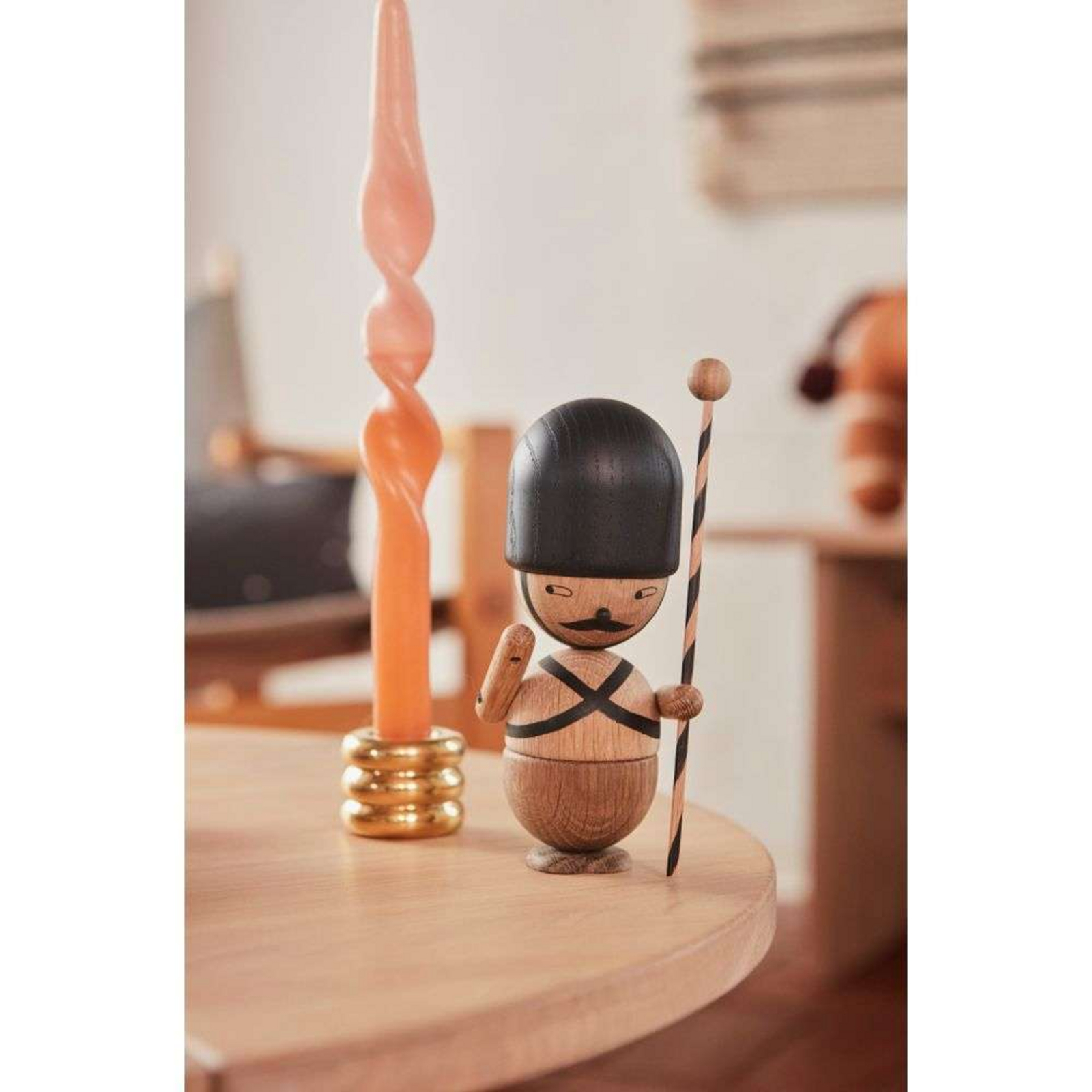 Savi Solid Brushed Brass Candleholder - OYOY Living Design