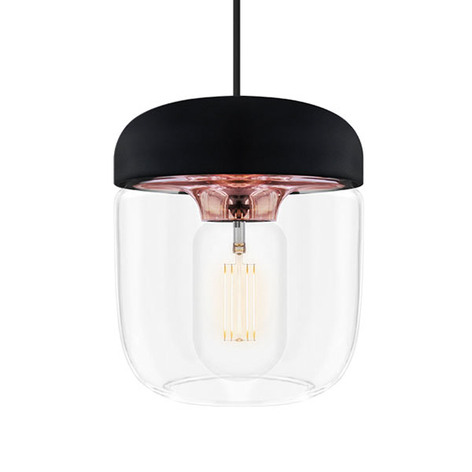 UMAGE Acorn Pendellampe schwarz/kupfer