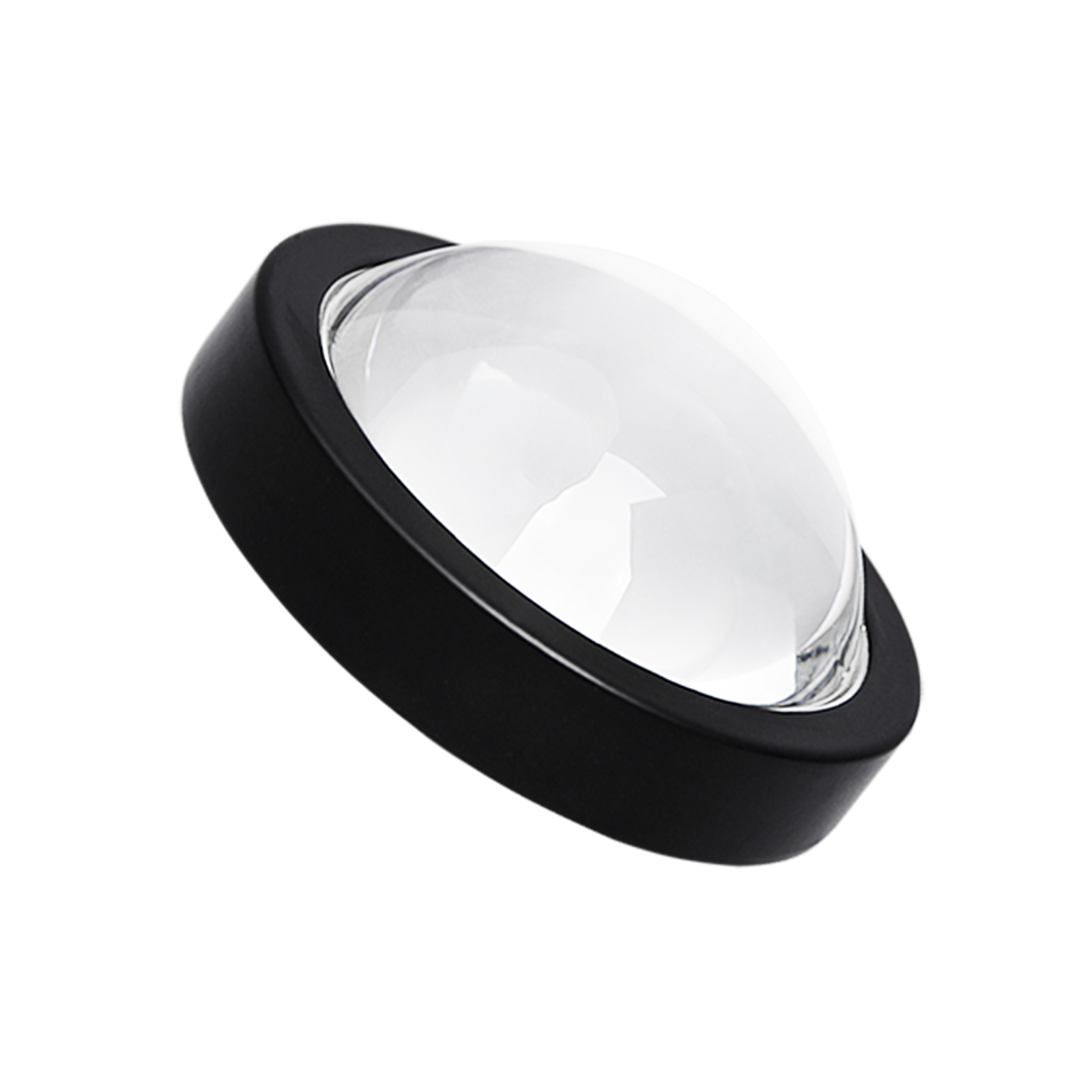 Lindby downlight Jyla, black, 4200 K, 3-bulb, lens, GX53