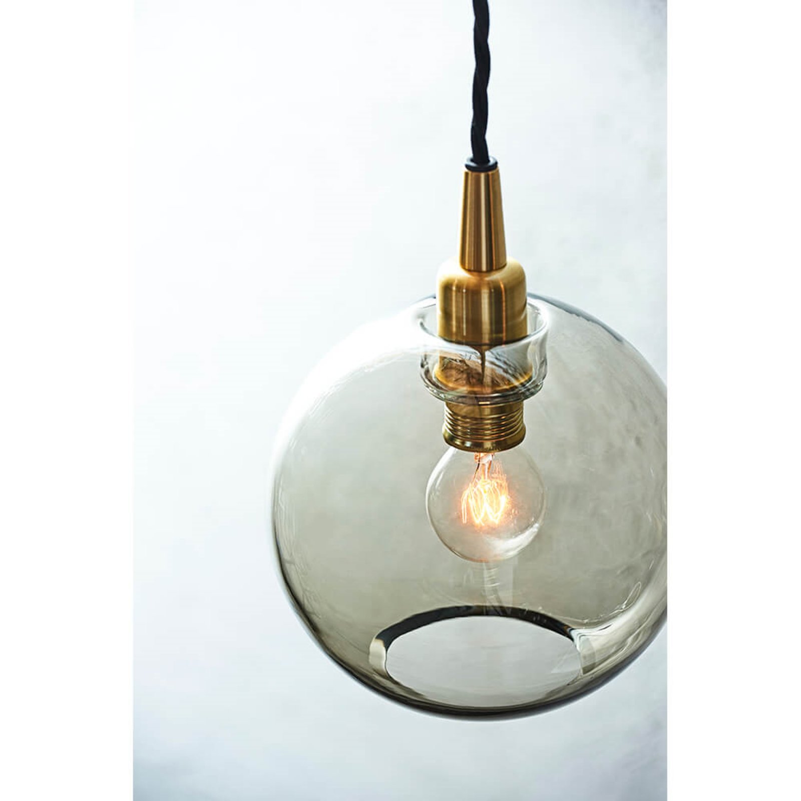 Gloria Lustră Pendul Ø160 Brass/Smoky Glass - Belid