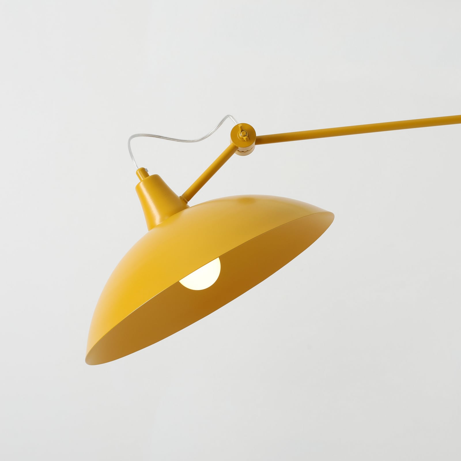 Viseća lampa Melos, žuta, Ø 36 cm, metalna - Aldex