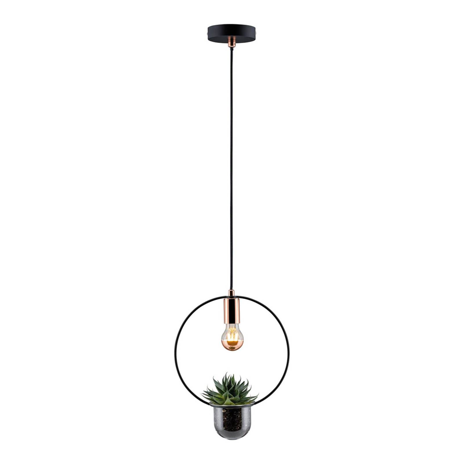 Paulmann suspension Tasja avec pot de fleur