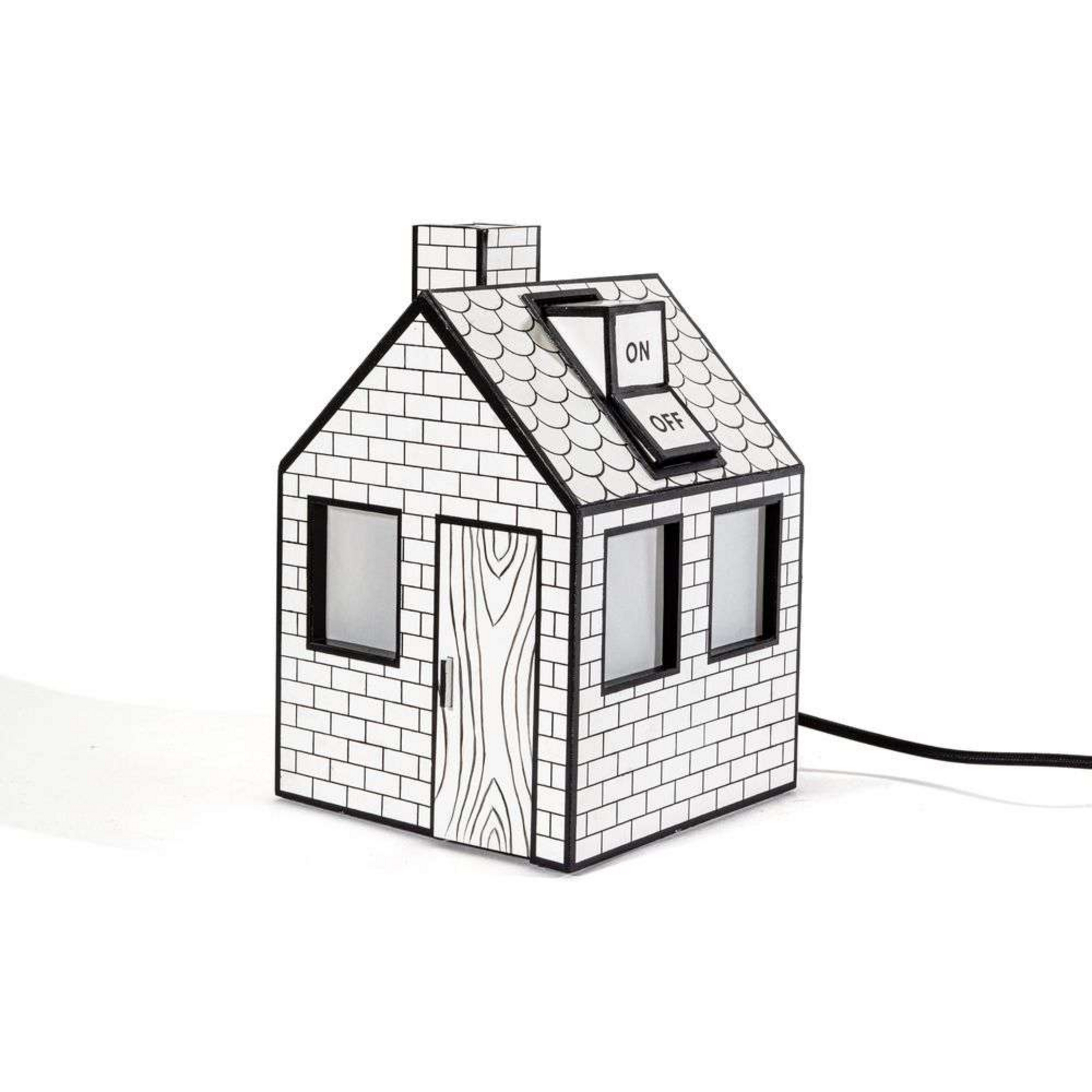 On-Off Tafellamp Recycled White/Black - Seletti
