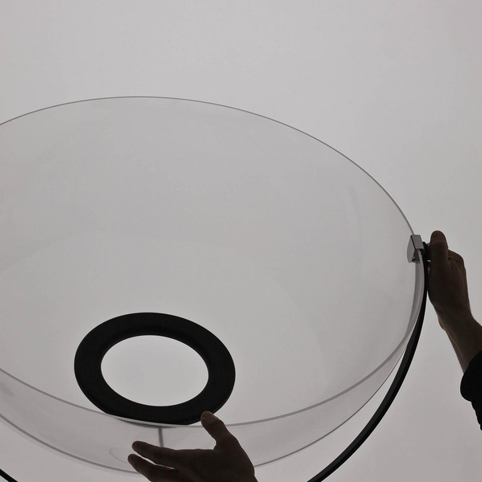 Demi Moon LED-Stehleuchte, schwarz, Höhe 196 cm - Stilnovo