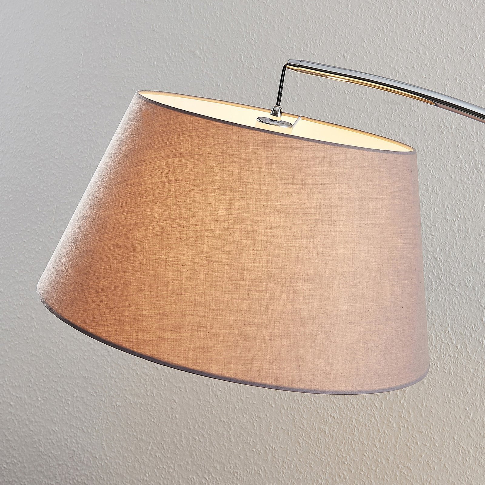 Evelyna Vloerlamp Grey/Chrome/Black - Lucande